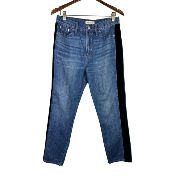 Madewell Blue Straight Leg Jeans - Picture 3 of 14